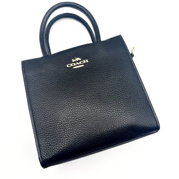 Coach Mini Cally Crossbody in Black Pebbled Leather (PRE-OWNED) - Picture 3 of 7